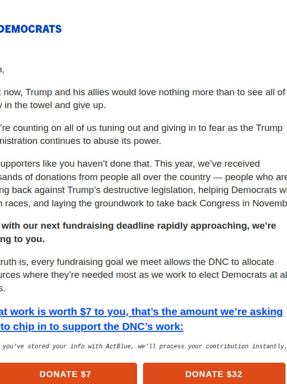 Where your donation goes: