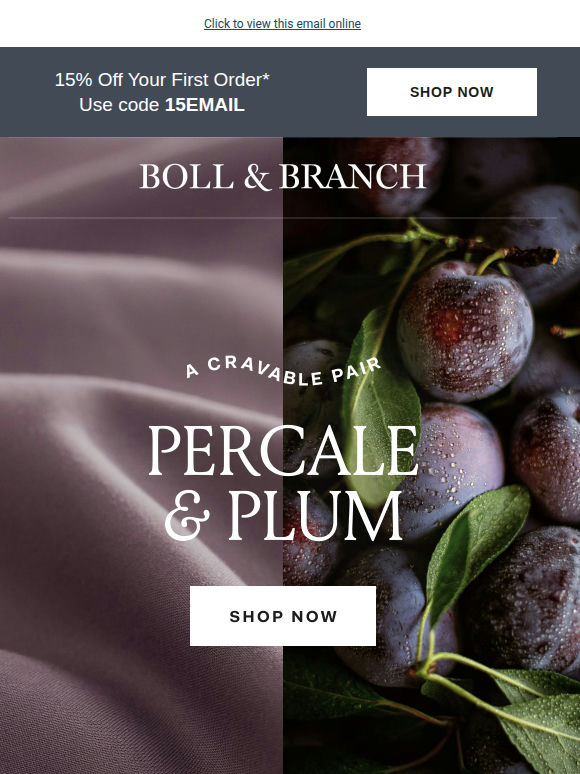 Plum x Percale is finally here