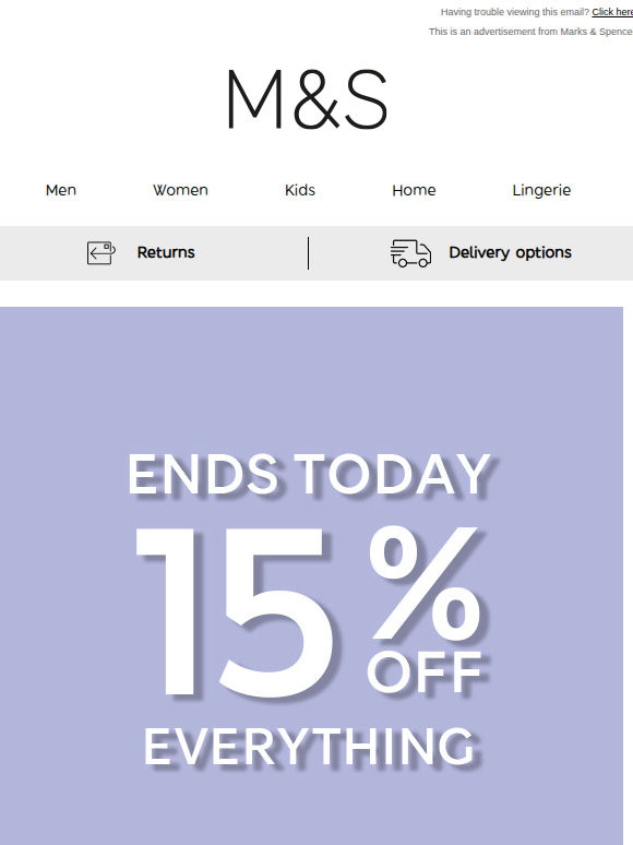 Ends today: 15% OFF ⏰