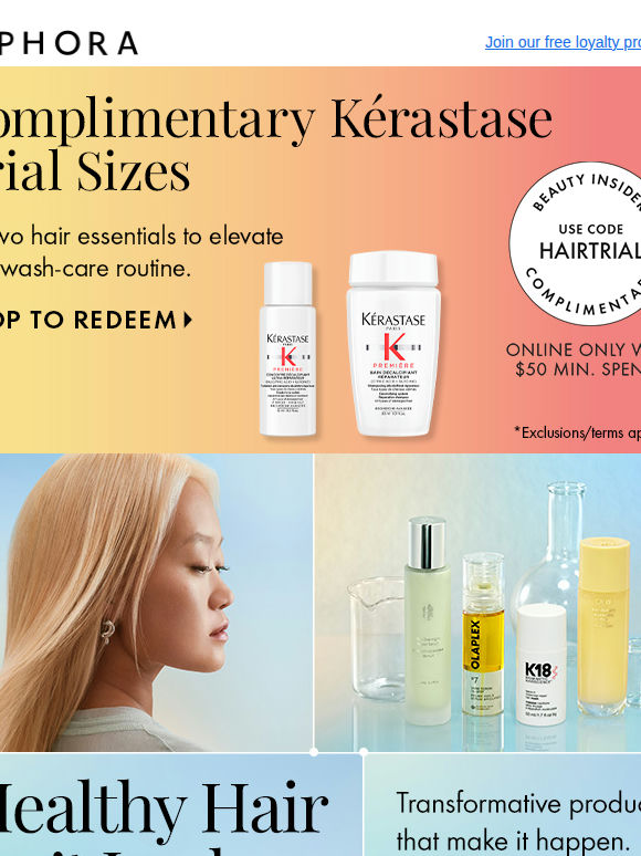 Earn 4X points on hair care for your healthiest hair yet ✨