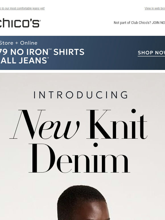 The Denim Refresh Your Wardrobe Needs | $79 No Iron™ + Jeans