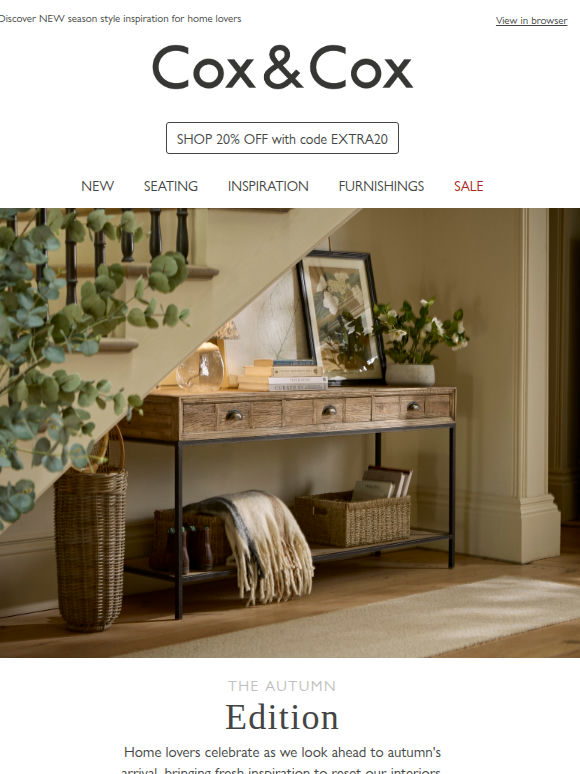 The Autumn EDIT | 20% OFF all full priced items!