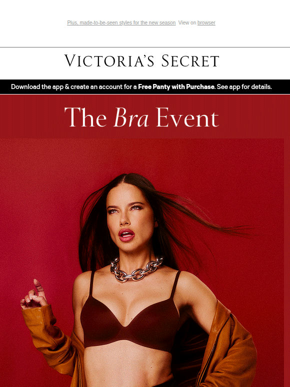 Buy 2 Bras, Get 1 FREE + 5/$45 Panties