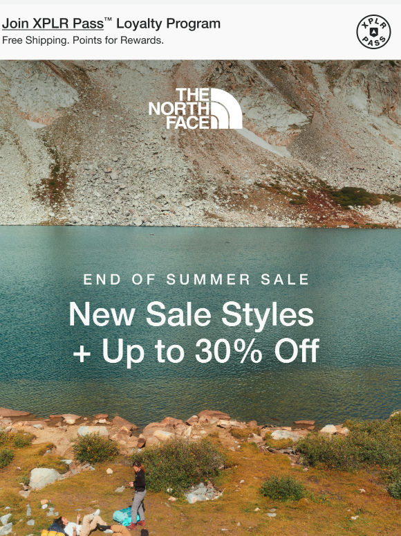 The End of Summer Sale is here—get up to 30% off