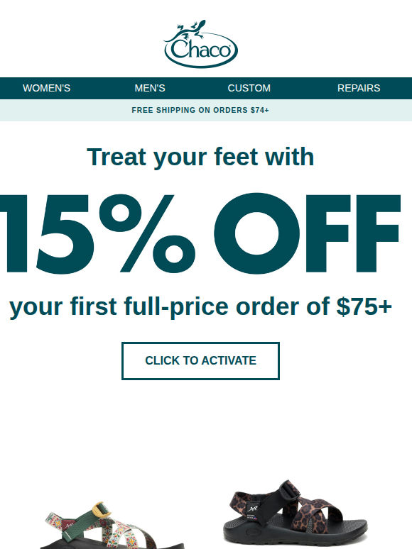 Get 15% off your first order!