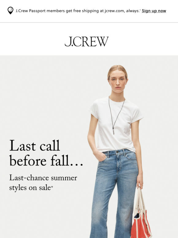 End of summer sale, happening now