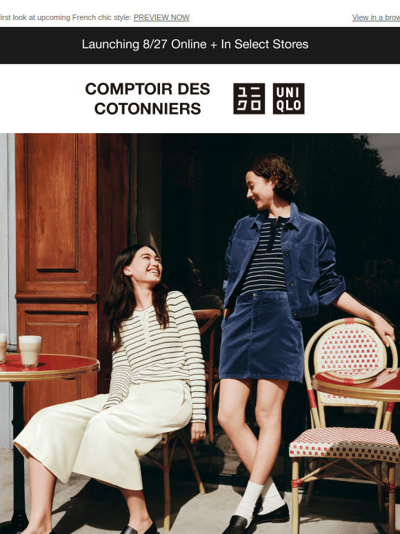 COMPTOIR DES COTONNIERS arrives 8/27