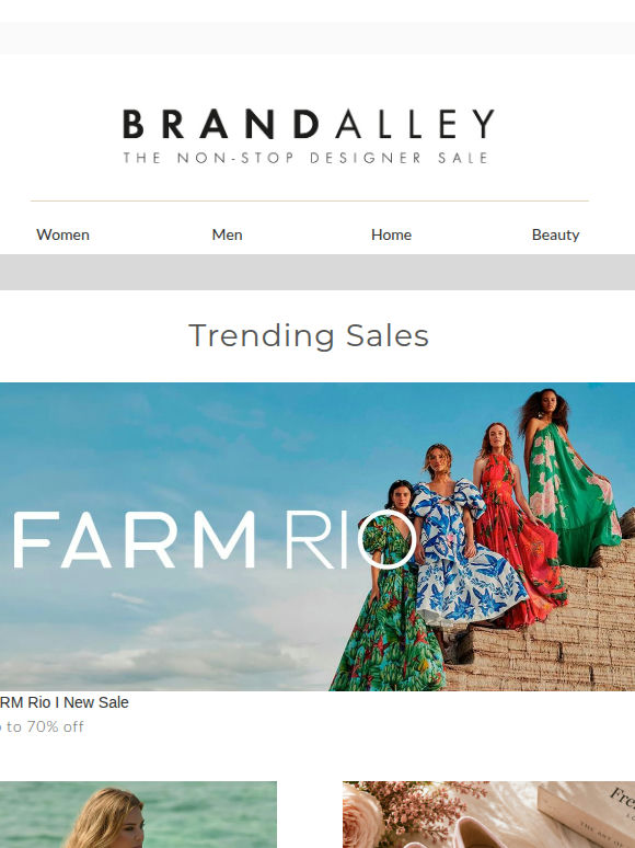 Brand Debut FARM Rio. Up To 70% Off