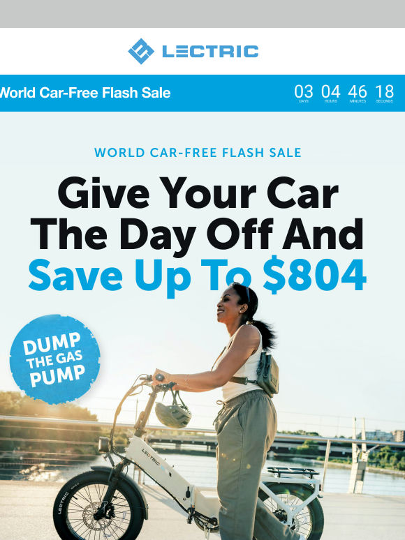 World Car-Free Flash Savings Just Dropped
