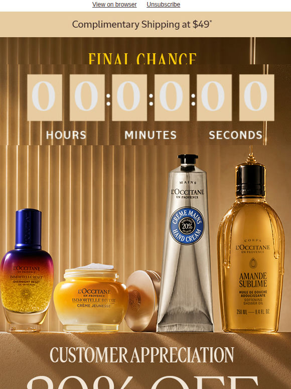 Final Chance: 20% Off Ends Tonight