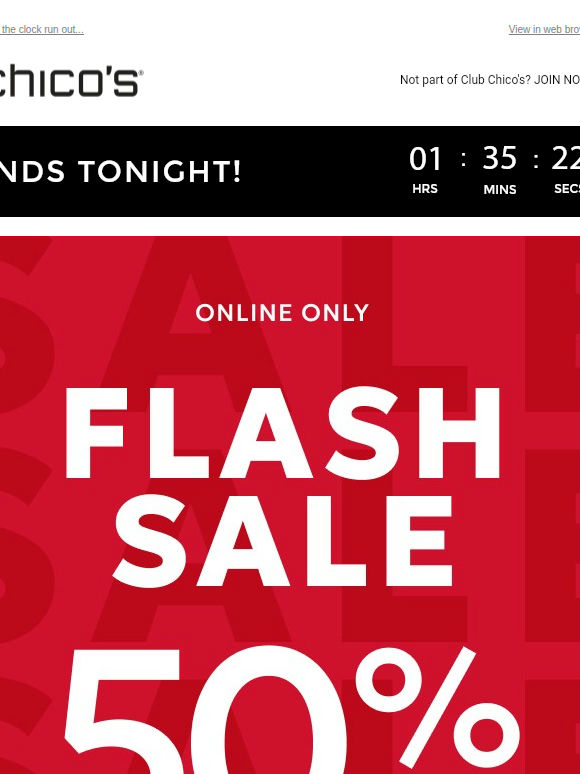FINAL HOURS! 🚨 50% OFF MARKDOWNS
