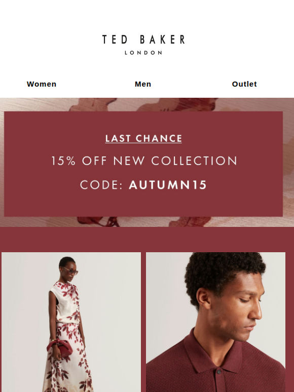 Last Chance | 15% Off New Collection