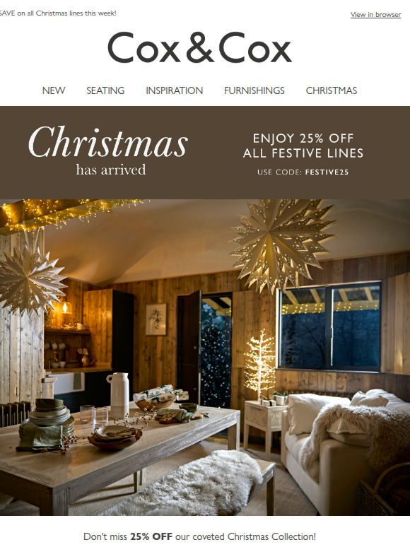 Shop 25% OFF festive favourites, before they're gone...