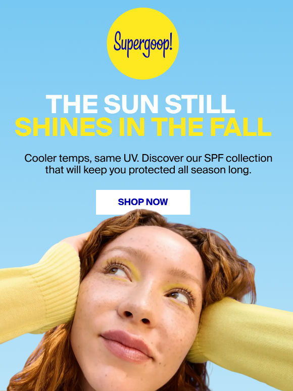 Fall still calls for daily SPF ☀️🍁