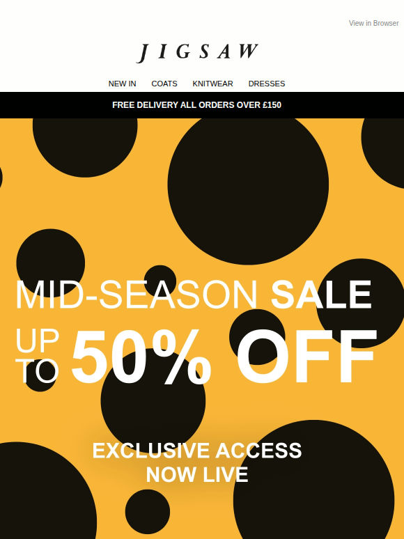 Exclusive Access: Sale Now Live