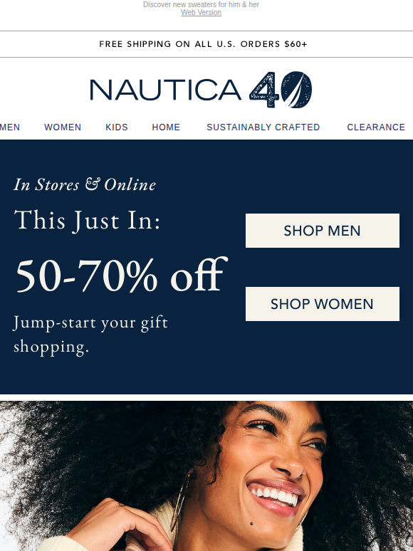 50-70% Off! Jump-start your gift shopping