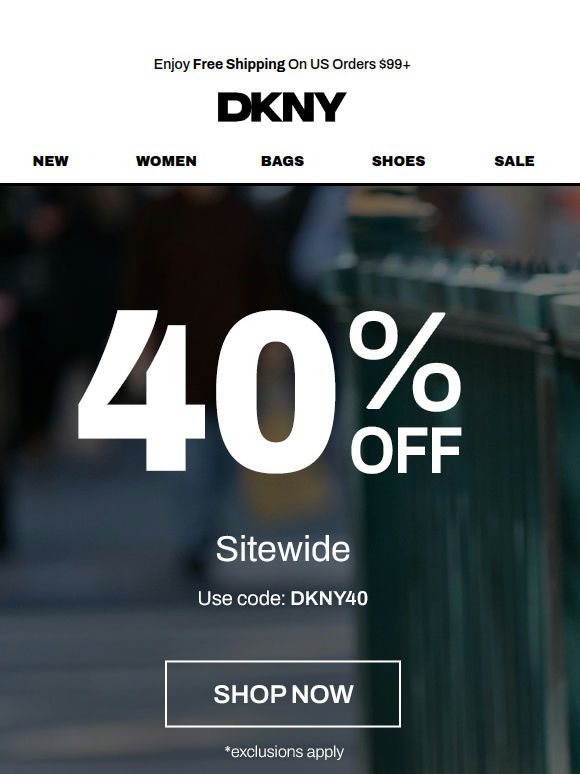 Happening Now: 40% Off Sitewide
