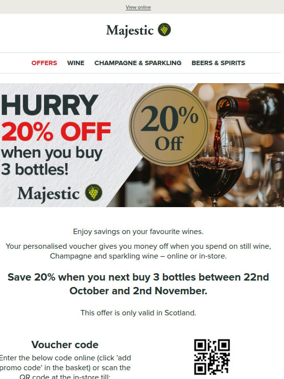 Open for your NEW 20% off voucher