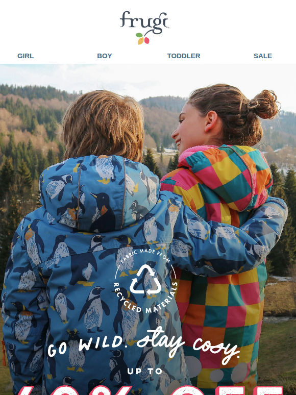 Save up to 40% on outerwear & cosy styles