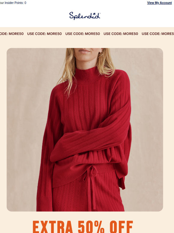 Starts Today: Extra 50% OFF Sale