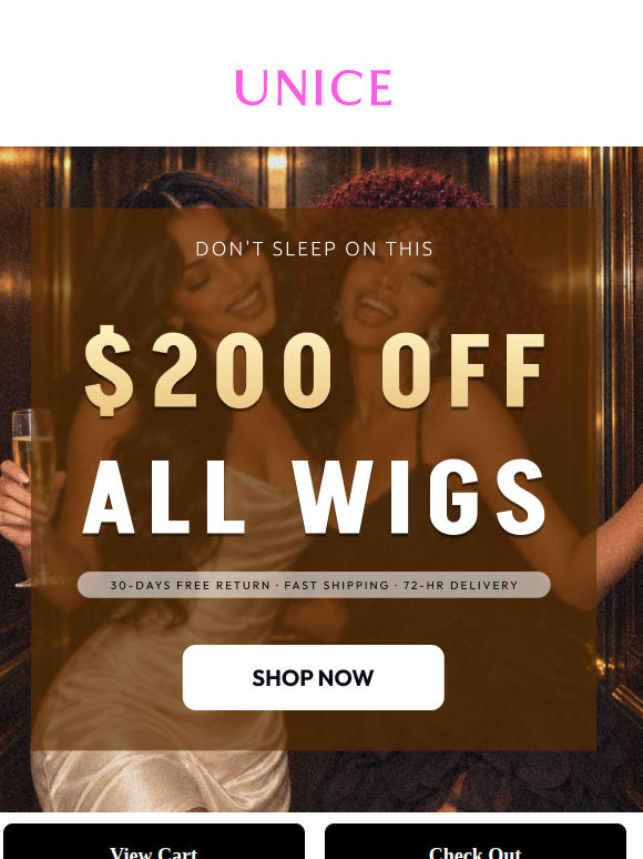 Don't Sleep on $200 Off All Wigs
