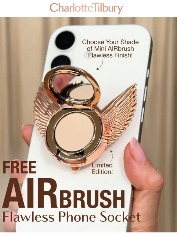 Try Charlotte's Iconic AIRbrush Flawless Finish For FREE! 🪽