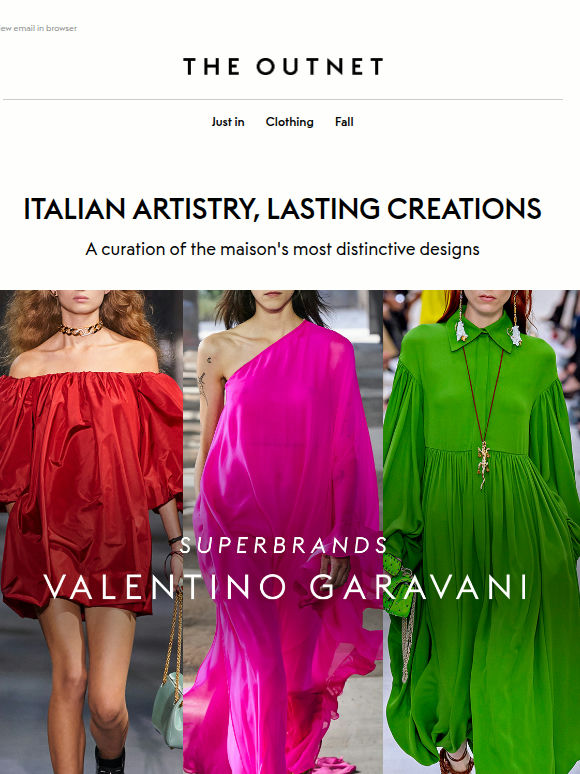 Valentino Garavani's timeless creations