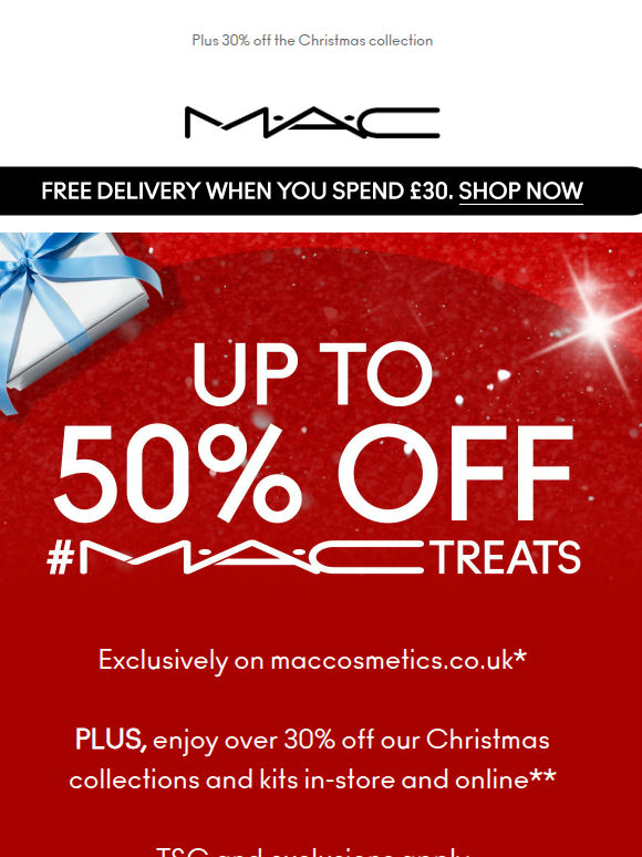 Up to 50% off inside