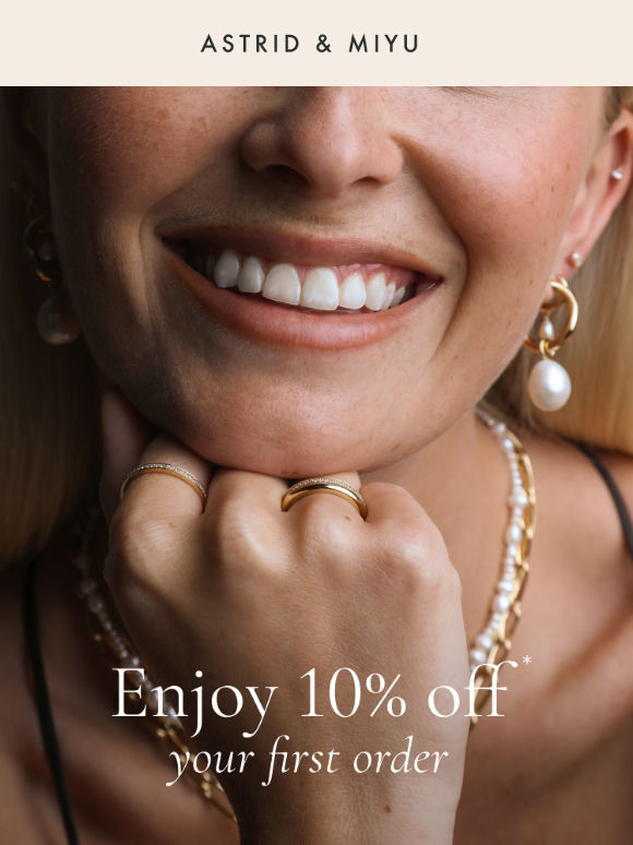 10% off* your first A&M order ✨