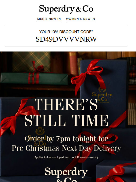 Final Call For Next Day Christmas Delivery