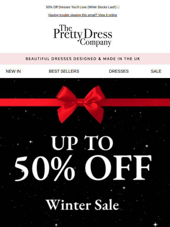 Winter Sale, just got bigger up to 50% Off ♥️