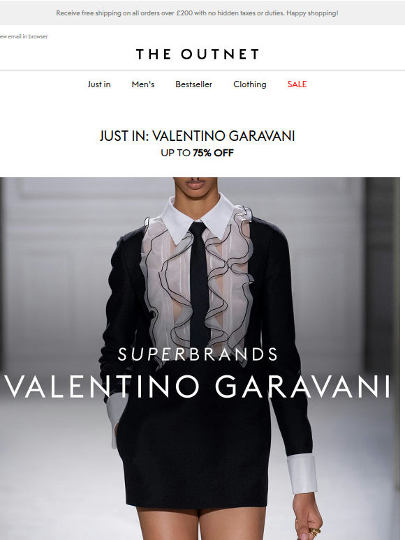 Just In: Valentino Garavani at up to 75% off
