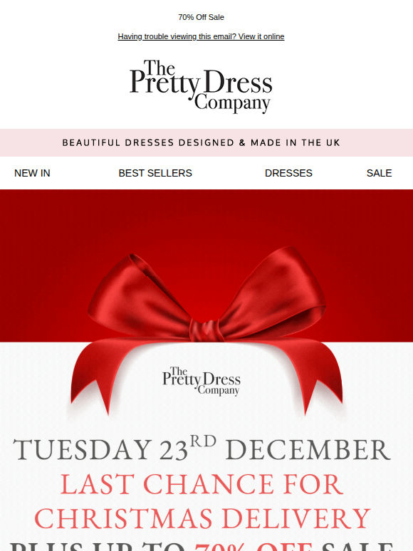 Up to 70% Off Sale | Last chance for Christmas delivery 🎁