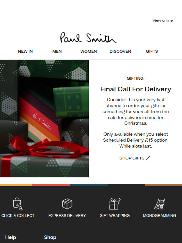 In Time for Christmas | Extended Delivery Deadline