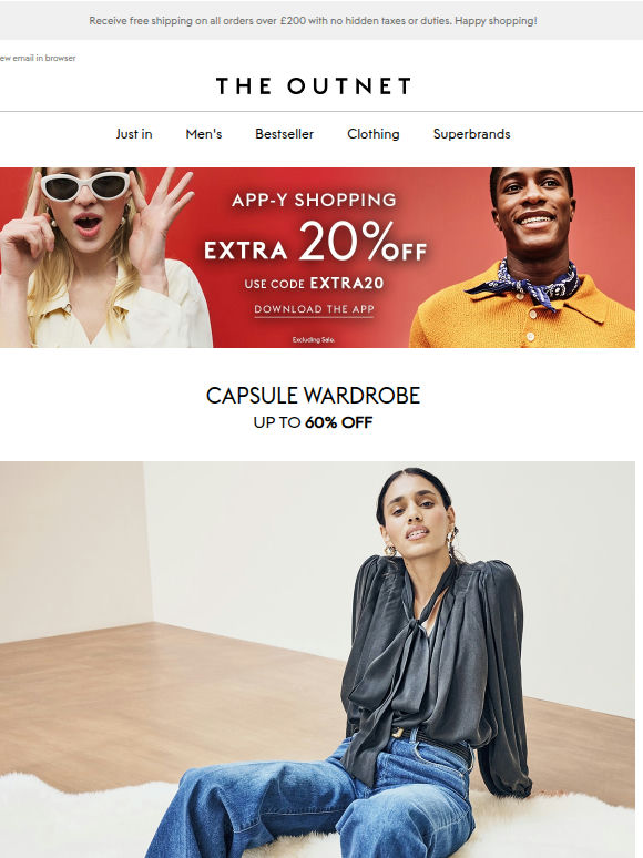 Capsule wardrobe: Up to 60% off!