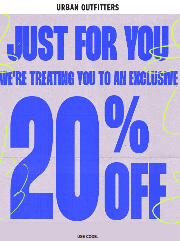 Stop scrolling, you've got 20% OFF to use