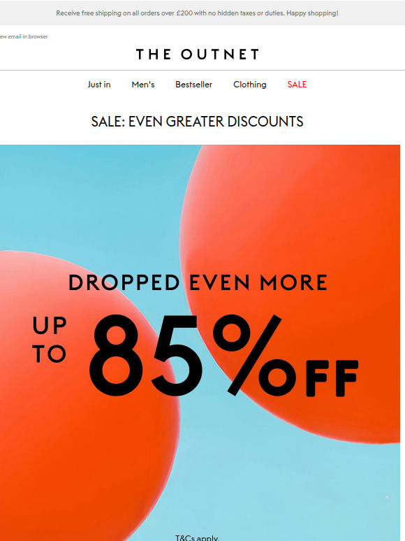 Sale. Just. Got. Better. Up to 85% off.