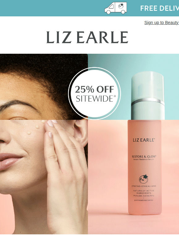 Ready. Set. Glow. 25% off sitewide ✨