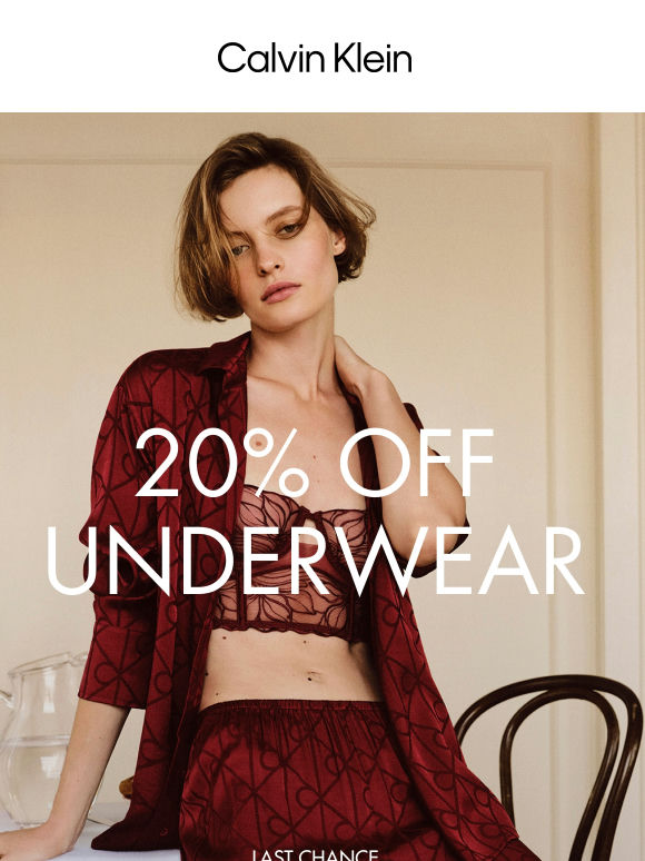 Ends Soon: 20% Off Underwear