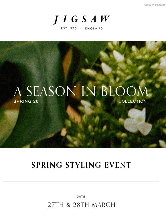 You're invited to our spring store event