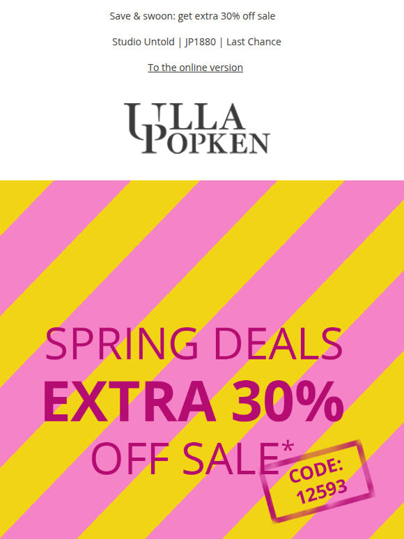 ✨ Savings alert! extra 30% off SALE