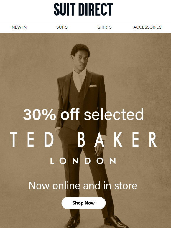 Limited Time Only: 30% off Ted Baker*