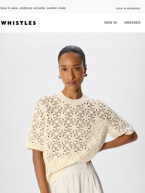 New in styles for sun-kissed days