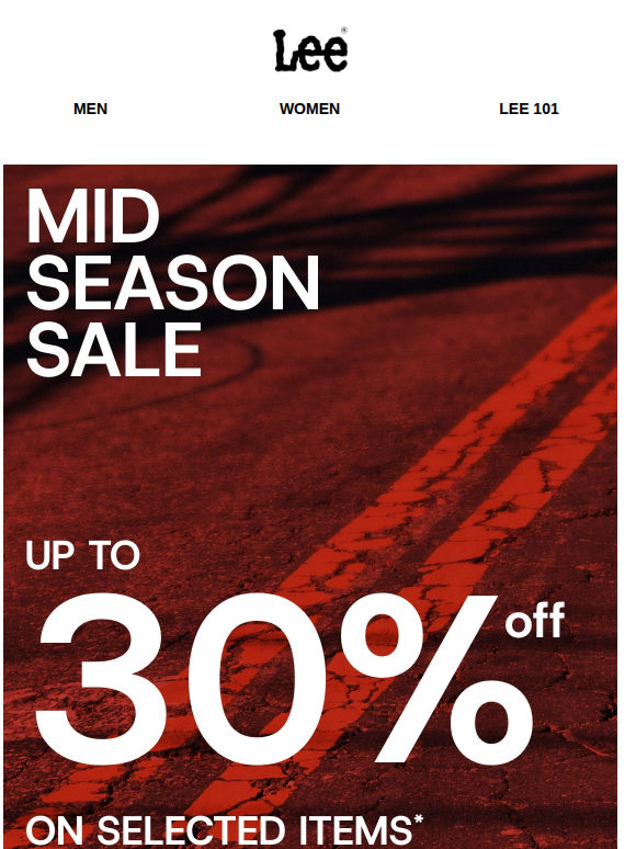 SALE: up to 30% off denim and more