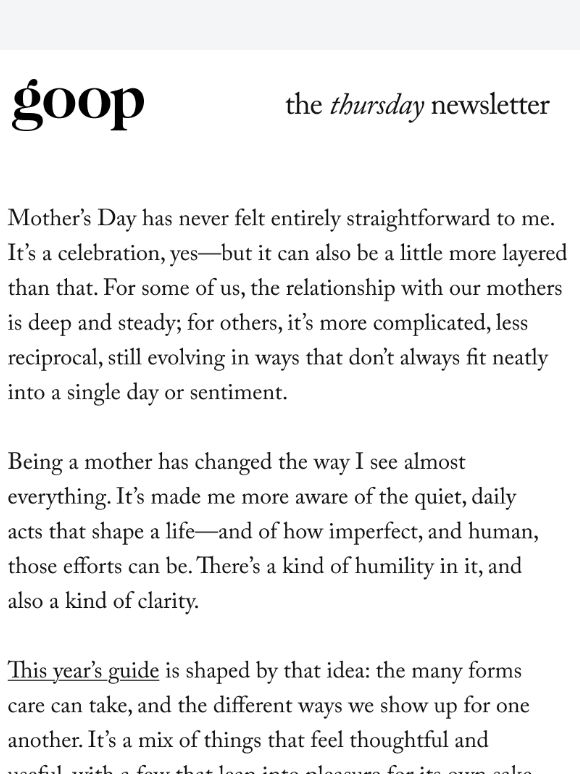 the Thursday newsletter