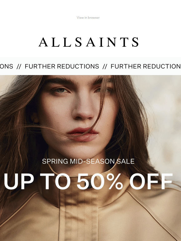 Sale Alert: Further Reductions