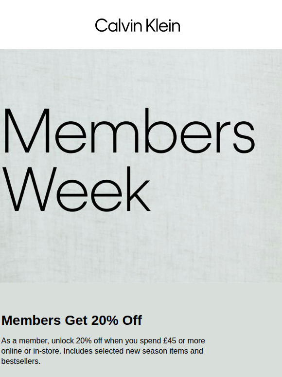Members Week: Your Exclusive Access