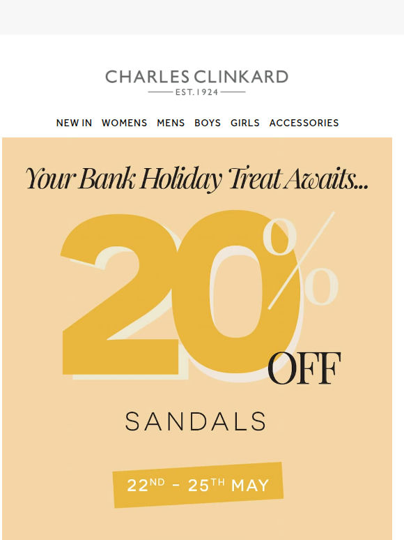 20% Off Sandals | Shop Our Seasonal Styles...