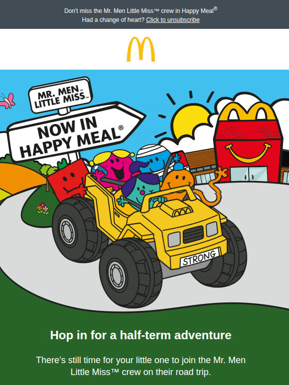 It's time for a half-term adventure 🚗