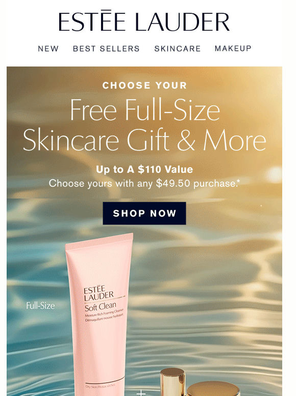 Sunny Days, Glowy Nights 🌙 Free Full-Size Skincare Gift & More, with your purchase.